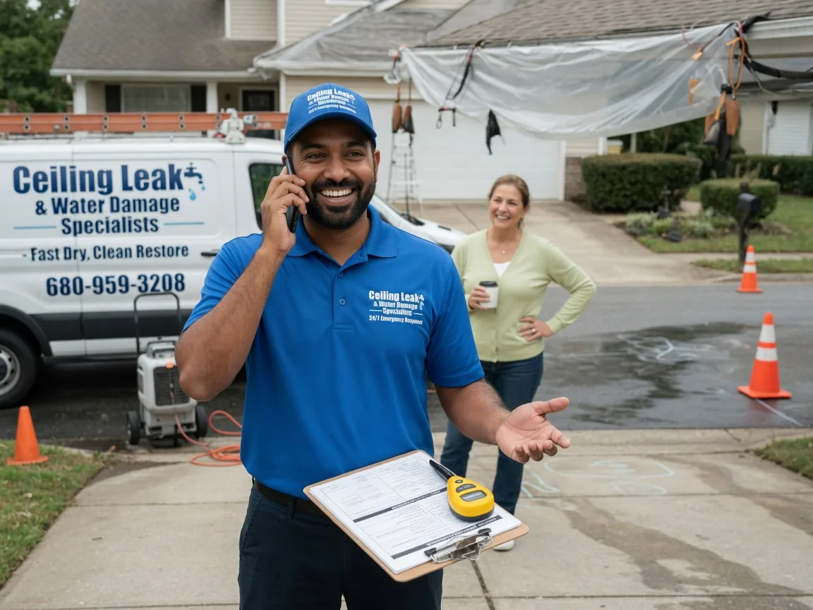 Ceiling Leak Cleanup Roanoke, TX FAQs